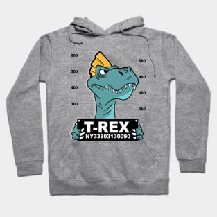 T rex In Prison Hoodie